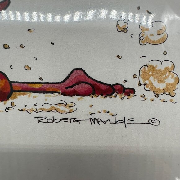 Robert Marble Signed Print Dragon Draggin Dragon Cartoon Art Funny Humor Kitsch - Picture 6 of 9